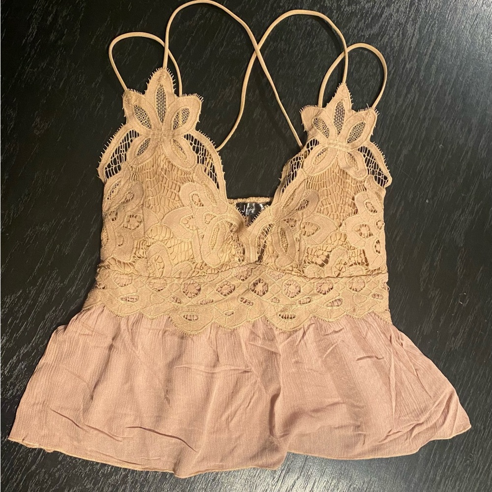 ⭐️J for Justify Bralette Peplum Top Size Medium